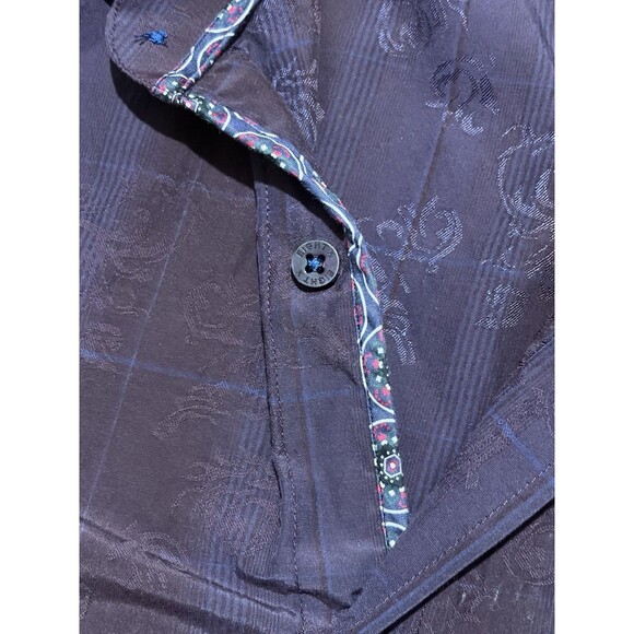 Eight & X Men’s Button Up Shirt Medium Purple Vintage Long Sleeve - Picture 6 of 8